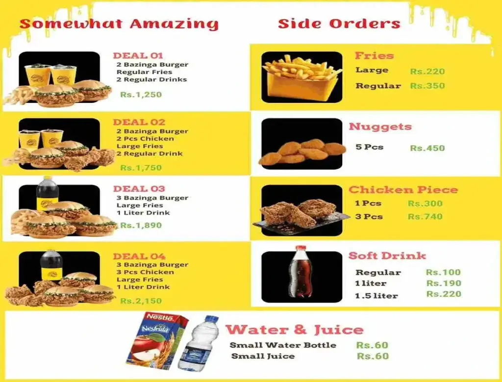 cheezious menu list 4